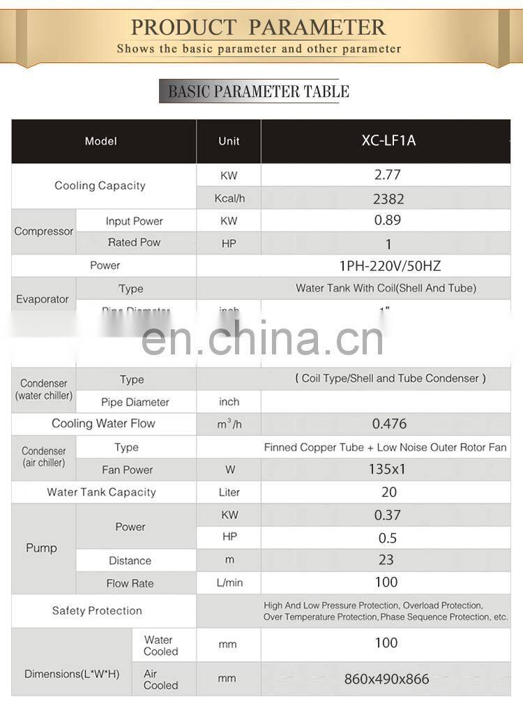 Hanbell Screw Compressor Water Cooled Mini used air cooled industrial chiller manufacturer
