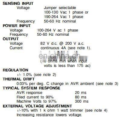 Automatic voltage regulator AVR AS440 E000-24403 diesel generator avr price