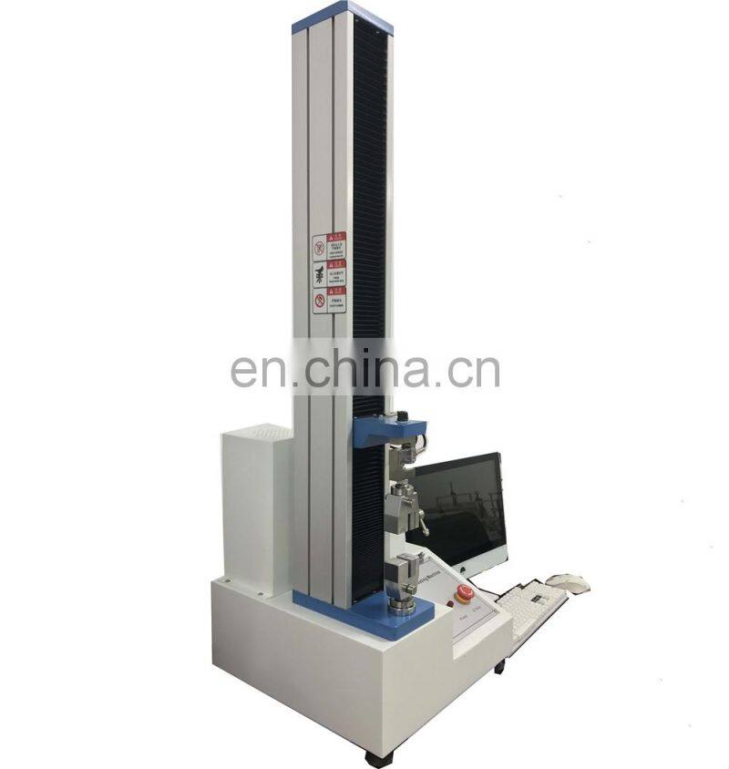 Single column servo motor computer controlling tensile testing machine
