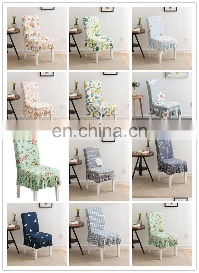 2019 China Living room Hotel wedding chair cover spandex chair cover pastoralism Hotel Party Chair Cover