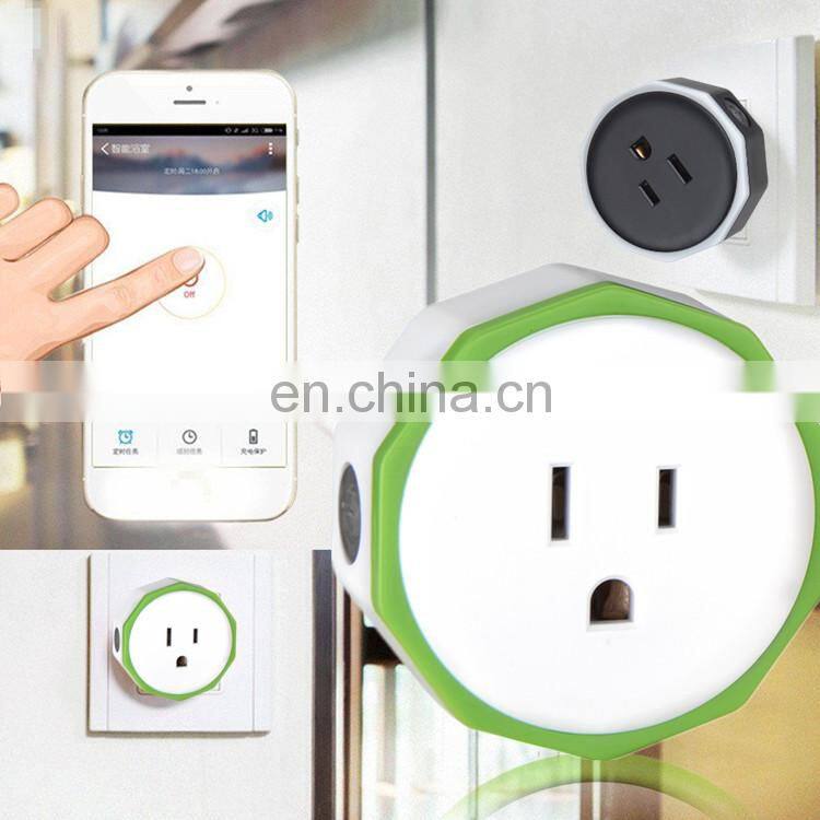 CE.FCC.ROHS Smart US Plug WiFi Outlet Works With Alexa Remote Control Socket Smartphone APP