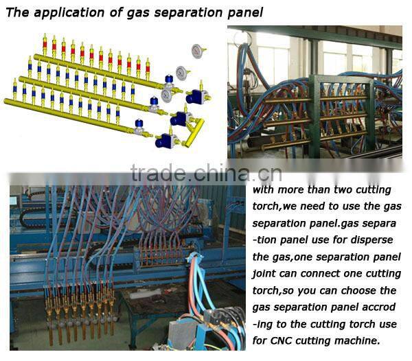 10 Outlet Gas Separation Panel for cnc flame cutting machine,wuxi famous brand