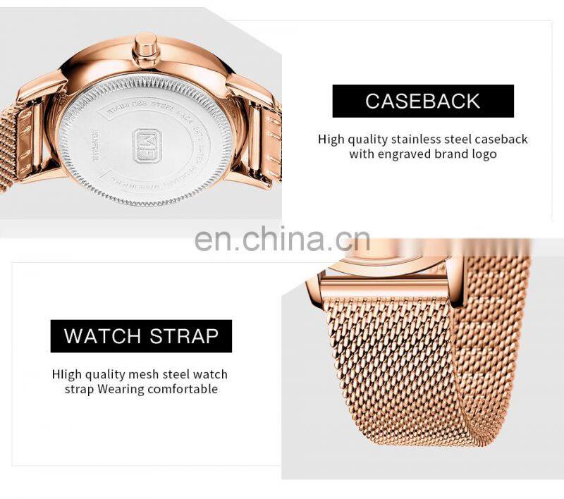 MINI FOCUS MF0332L Ultra-Thin Fashion Watches Waterproof Brand Luxury Wristwatch Fashion Casual Quartz Watch