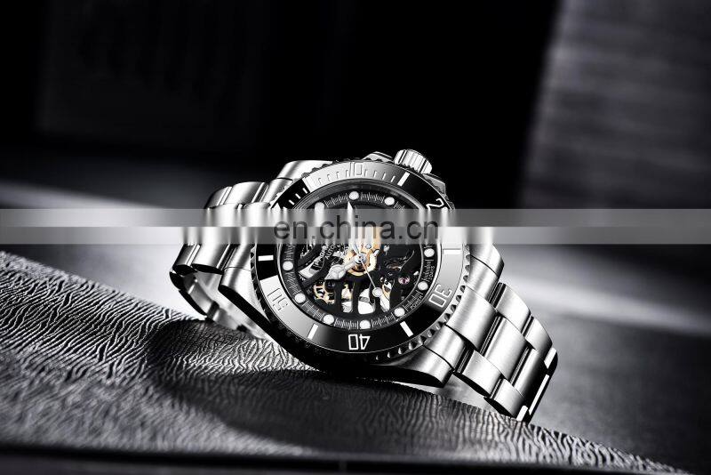 PAGANI DESIGN 1659 Men Automatic Self-Wind Watch Military Stainless Steel Tourbillon Sport Waterproof Watch