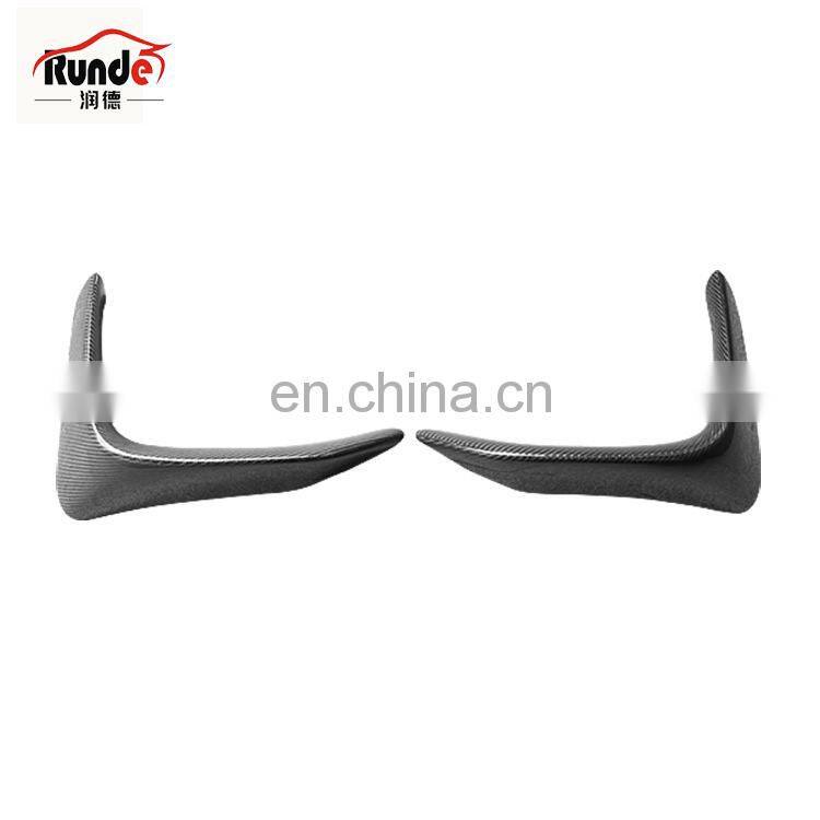 Runde Carbon Fiber Material Car Parts Front Bumper Lip Wrap Angle Suitable For BMW 5 Series F10 F18 Wrap Angle