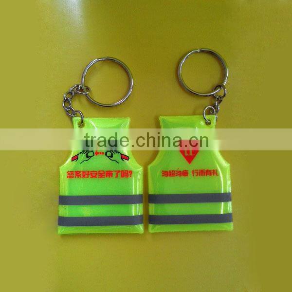 oem custom keychain/Reflective PVC Keychain/PVC LED keychain