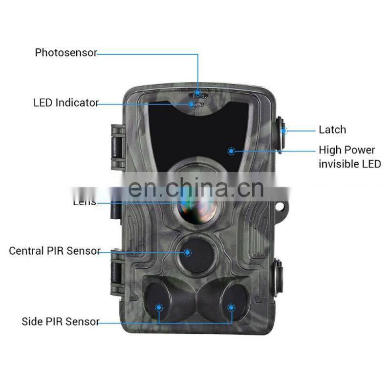 Live Show WiFi-801Pro Wildlife Trail Cam Wireless APP Surveillance Scouting Photo Traps 4k wifi trail camera hunting