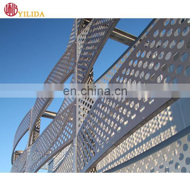 library wall cover decorative mesh powder coated perforated metal mesh