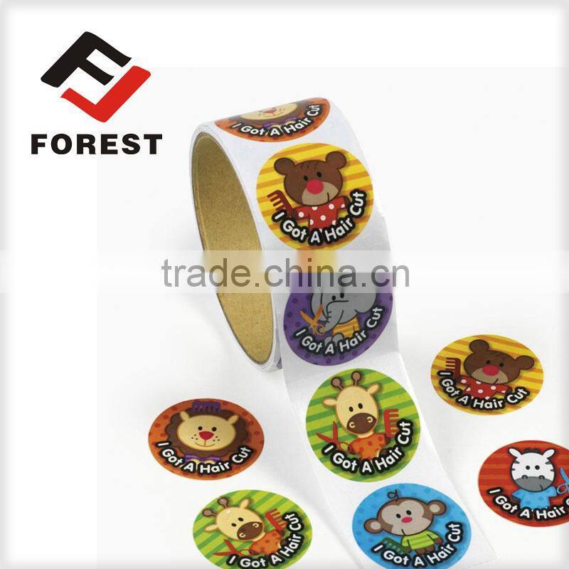 Paper cute cartoon sticker for kids printing, foam glitter letter stickers