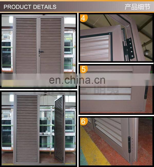 New design aluminum shutter door/shutter design aluminum doors