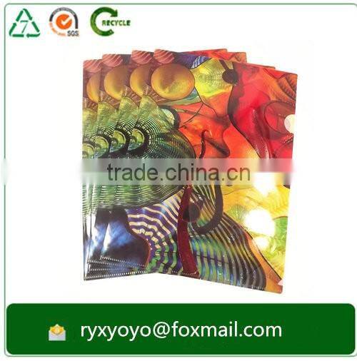 customzied pp L shape clear folder a4 size with CMYK printing