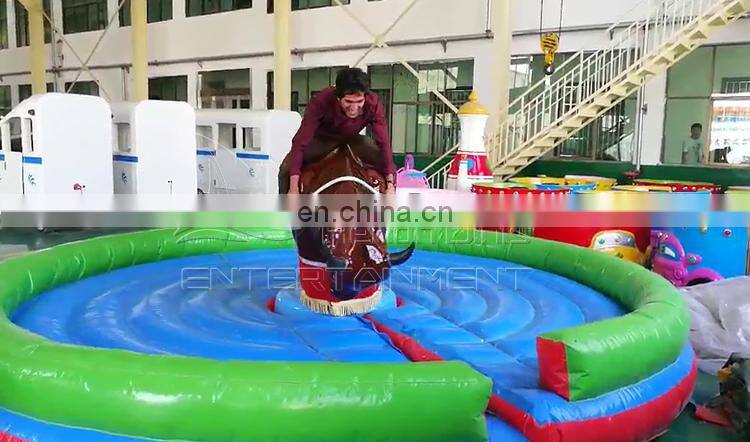 Best factory price kids and adult game inflatable mechanical bull riding machine for sale