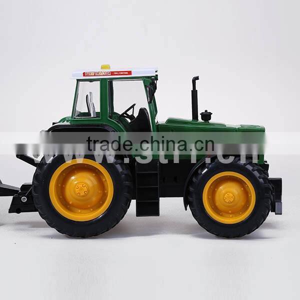 Plastic green color farm RC toys tractors