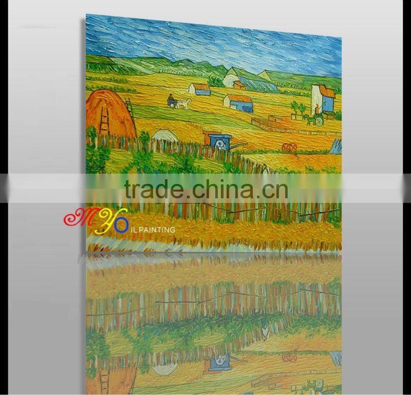 Vangao abstract landscape knife country scence oil painting on canvas home decoration