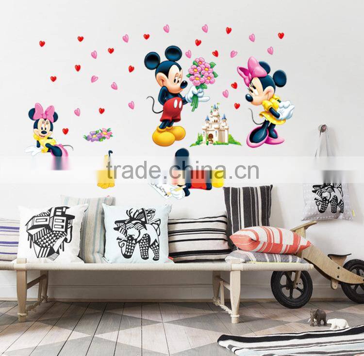 removable micky mouse cartoon stickers