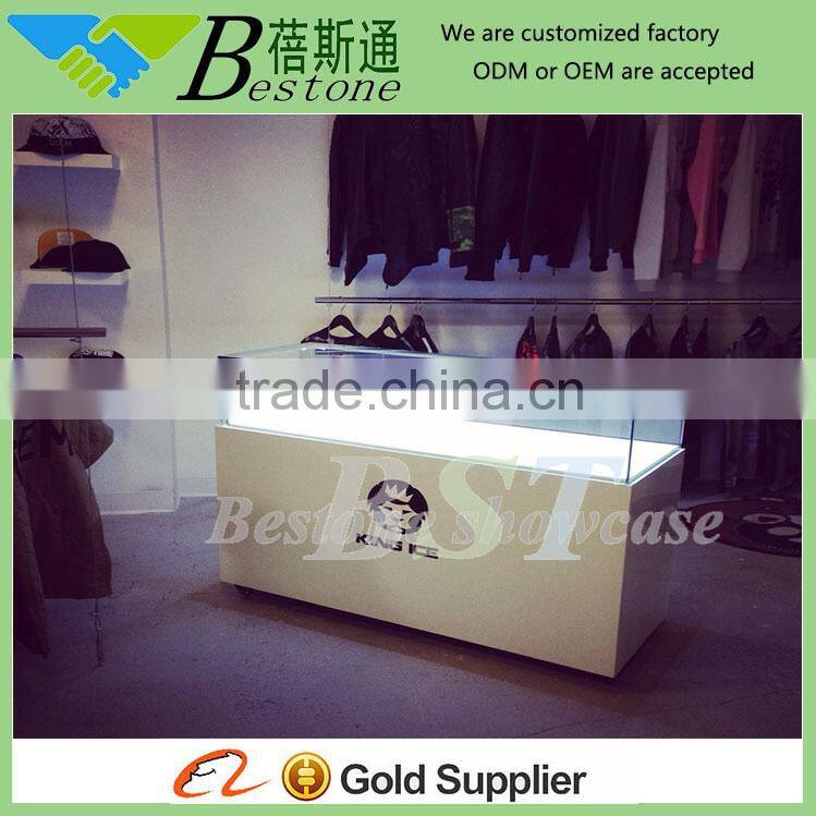 retail store clothing showcase