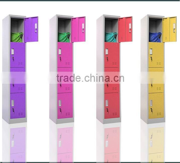2016 New Product Different Color 4 Door Metal Armoire Cabinets