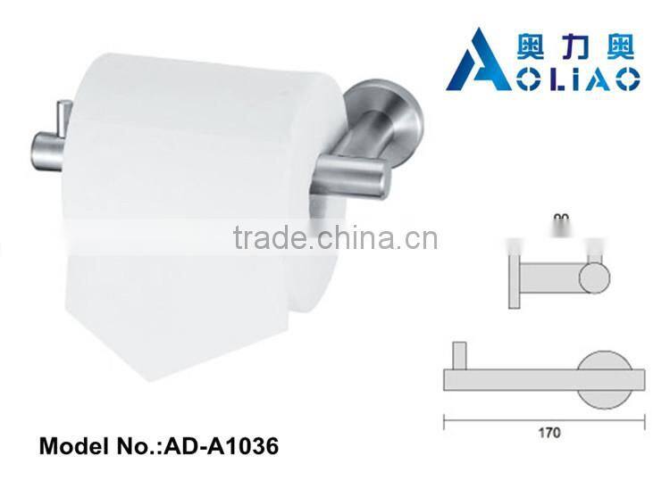 High quality faddish Bathroom accessory stainless steel metal recessed toilet paper holder
