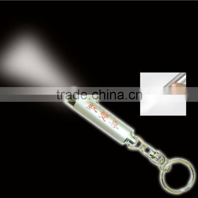 min led flashlight keychain,led metal torch keychain,led keychain light for promotional gifts,custom logo le d keychain ,