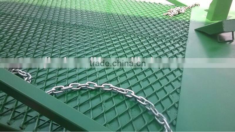 6 ton mobile hydraulic container loading dock ramp lift/ yard ramp