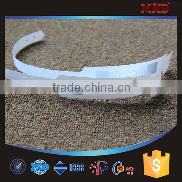 MDW164 Passive UHF/HF RFID Wristband For Access Control