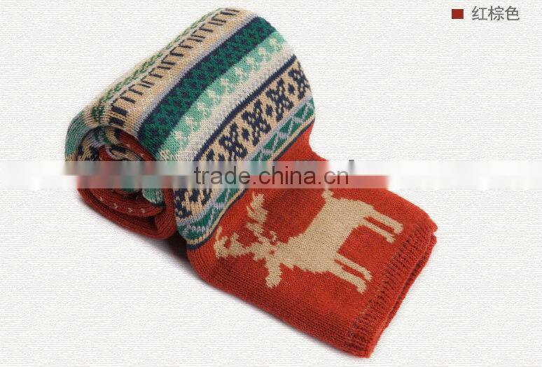 Fashion Knitted Dear Women Winter Scarf