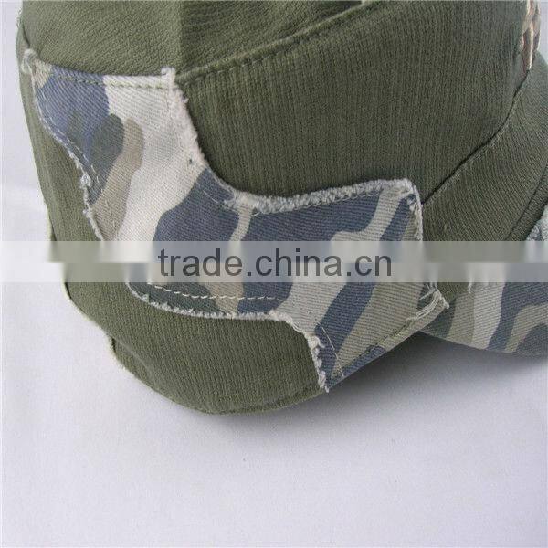 100%polyester flat cap patchwork