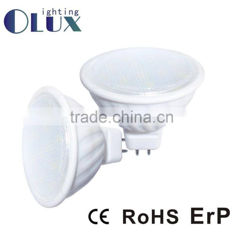 2.5W GU10 Glass housing light AC220-240V 3 Years Warranty GU10-2835SMD led spotlight