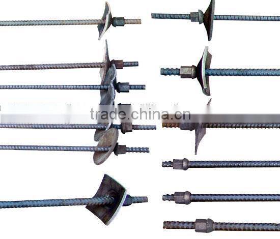 different types anchor bolts with nuts and washers