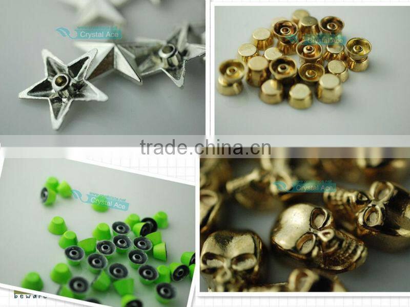 Rhinestone crystal rivet spike rhinestone rivet good quality and wholesale price