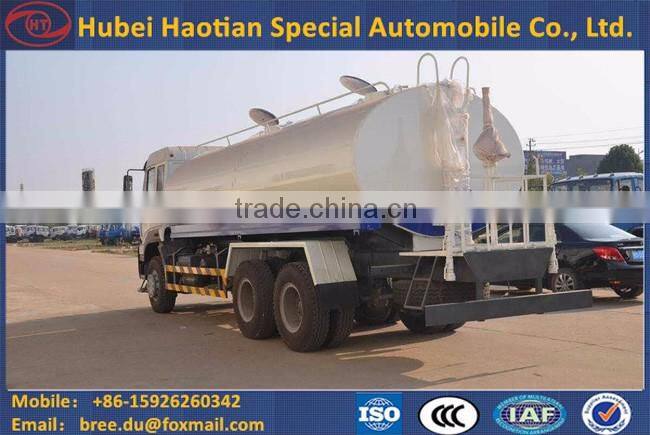 6X4 Dongfeng LHD Water Tank Vehicle Tank 280 hp for road cleaning/water transporting/city construction