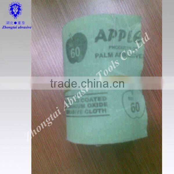 1.4m*50m deer brand JB-5 soft abrasive cloth roll used by hand