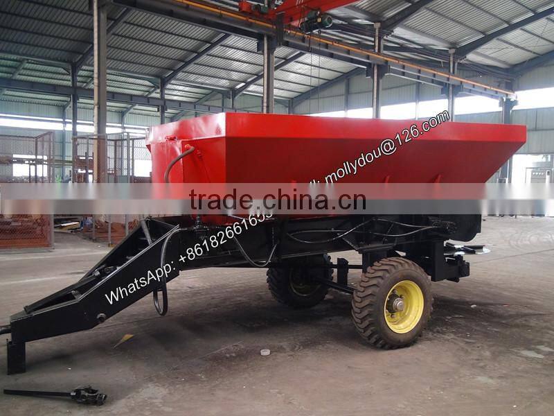 tractor mounted truck spreader compost spreader