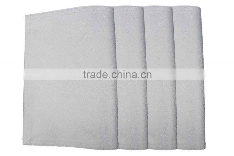 Polyester Fashion Design Jacquard Wihite Center Table Decorations