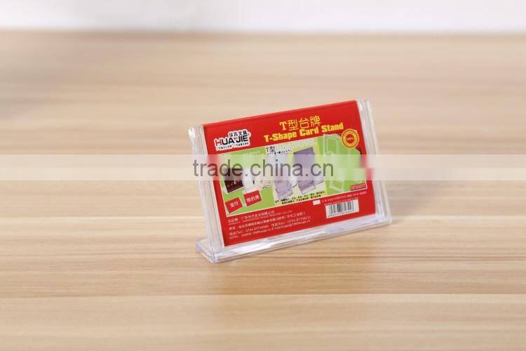 Custom T shape Plastic Centerpiece Display stand Card stand