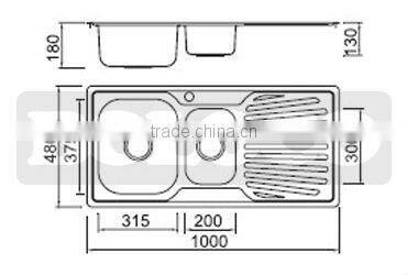 DM 10048 sink stainless steel BL-851