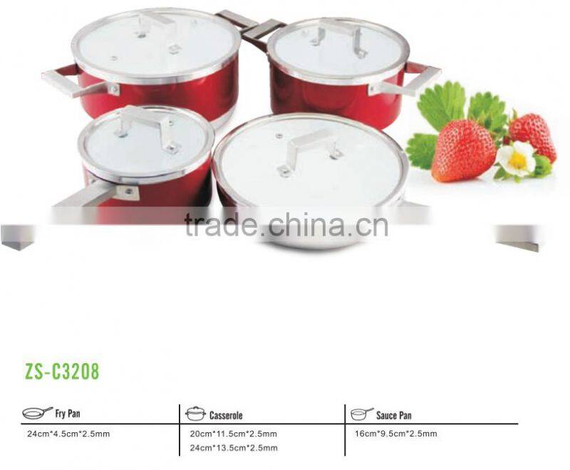 Mas vde aluminio de alta calidad que no se pegue utensilios de cocina de ceramica de la cazuela olla ollas tallarines salsa Opie