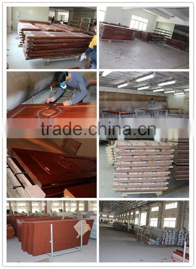 20mins-90mins External Fire Mahogany Solid Wood Door double door for villa & commercial glazed fire door
