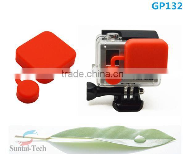 Hot sale Gopros accessories colorful Silicone Cap for the housing of Go Pro He ro3+ only,protective cap for gopros,GP132