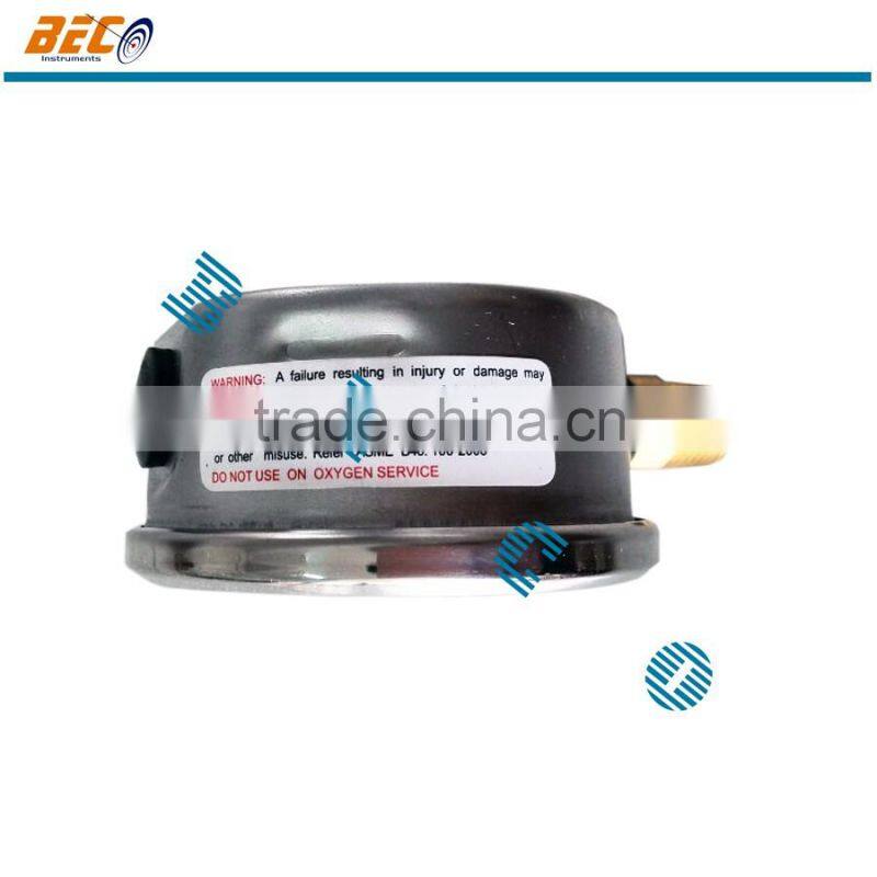 High quality half Stainless steel bourdon gauge water manometer