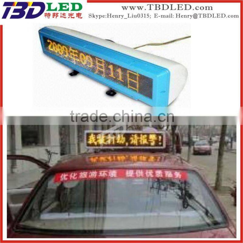 led message running display screen/high quality mini led taxi display