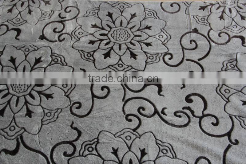 2015 New micro fiber fleece blanket/super soft flannel blanket with cutting pattern