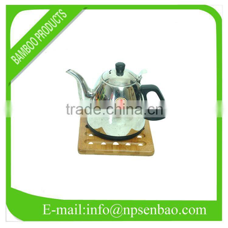 Square bamboo teapot mat