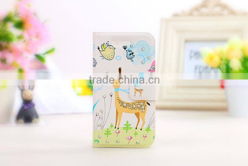 New Product Wholesale Alibaba Cartoon Printing Leather Cell Phone Case for Xiaomi 3, Wholesale PU Leather Case for Xiaomi 3