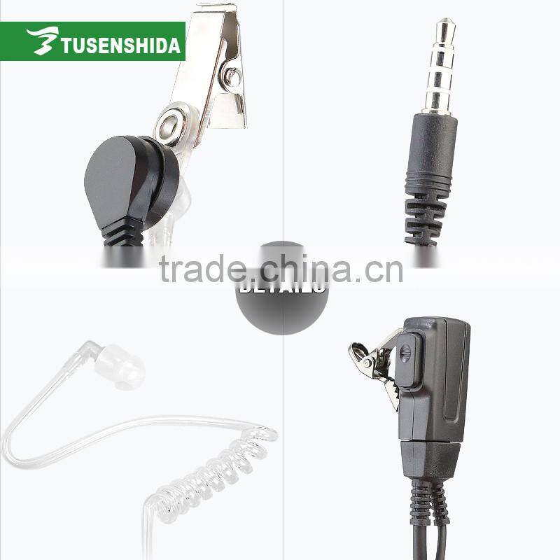 Popular Earphone 3.5mm Clear Acoustic Air Tube Earpiece for Mobile Phone