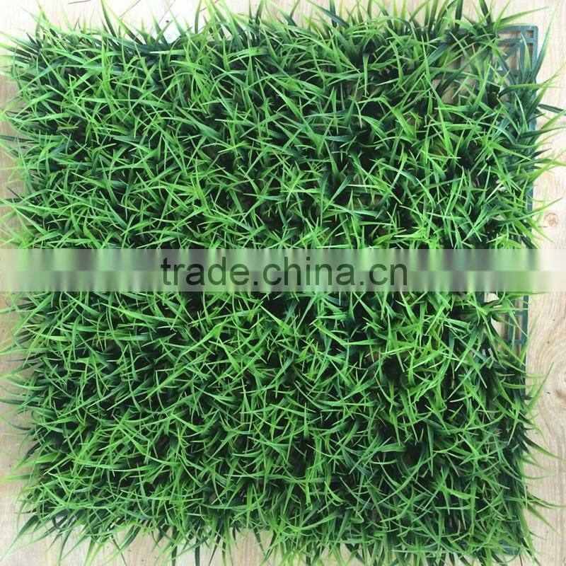 Garden decor 50*50cm plastic leaf fence hedge artificial grass mat