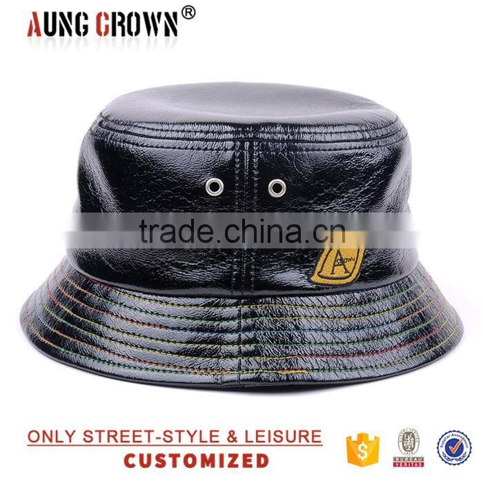 New Style Popular Leather Bucket Hat