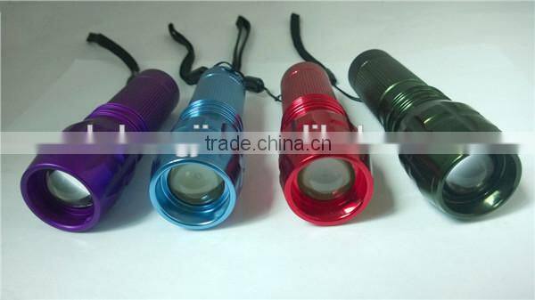 GS-9025T aluminium bicycle zoom cre led flashlight made in china