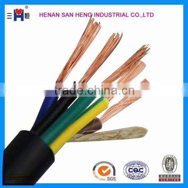 PVC insulation copper wire braided shield control cable