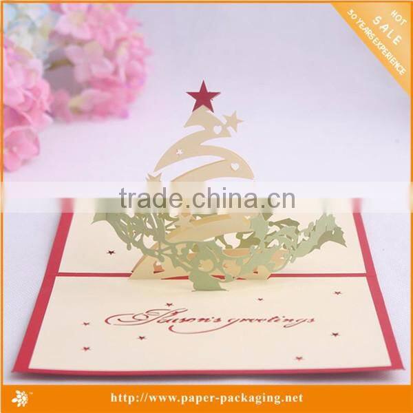 Popular factory price pop up card for christmas